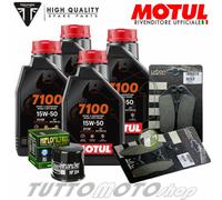 TAGLIANDO OLIO 7100 15W50 FILTRO PASTIGLIE TRIUMPH SCRAMBLER 865 2007-2016