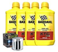 Tagliando Olio Bardahl XTC 10W40 Per Harley Davidson FLHRSE5 CVO Road King2013