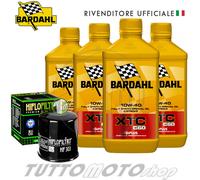 TAGLIANDO OLIO BARDAHL XTC C60 10W40 FILTRO HF303 KAWASAKI Z1000 2012 2013
