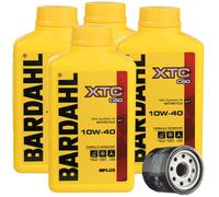 TAGLIANDO OLIO BARDAHL XTC C60 10w40+FILTRO KAWASAKI KVF 360 GREEN 2006