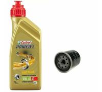 TAGLIANDO OLIO CASTROL 10W40 POWER 1 FILTRO OLIO APRILIA 300 SR Max