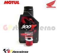 TAGLIANDO OLIO + FILTRO MOTUL 300V 10W40 HONDA 250 CRF 2007