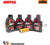 TAGLIANDO OLIO + FILTRO MOTUL 300V 10W40 KTM 1190 ADVENTURE 2015