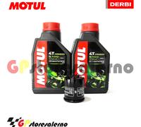 TAGLIANDO OLIO + FILTRO MOTUL 5100 10W40 DERBI 125 GP1 E2 2010