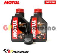 TAGLIANDO OLIO + FILTRO MOTUL 7100 10W50 DERBI 125 GP1 E2 2008