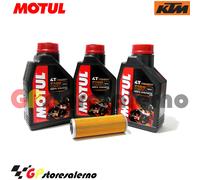 TAGLIANDO OLIO + FILTRO MOTUL 7100 10W50 KTM 990 ADVENTURE 2009