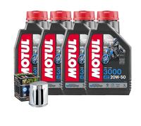 Tagliando Olio Motul 3000 20W50 Per Harley Davidson Heritage Softail Class07>17