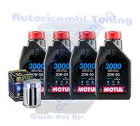 Tagliando Olio Motul 3000 20W50 Per Harley Davidson Heritage Springer EFI2003