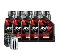 Tagliando Olio Motul 300V 15W50 Harley Davidson FLSTS Heritage Springer 98>99