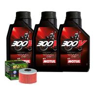 Tagliando Olio Motul 300V 15W60 Per Polaris 500 Predator Troy Lee Edition2005