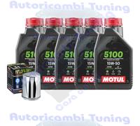 Tagliando Olio Motul 5100 15W50 Harley Davidson FLSTC Heritage Softail Classic