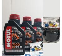 TAGLIANDO OLIO MOTUL 7100 10W30 3L + filtro HONDA CBR 600 RR 2007 2008 2009 2010