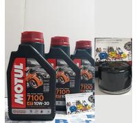 TAGLIANDO OLIO MOTUL 7100 10W30 3L + filtro HONDA SW-T 400 2010 2011 2012