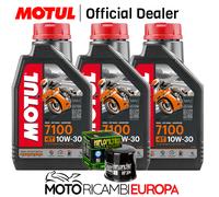 TAGLIANDO OLIO MOTUL 7100 10W30 FILTRO HONDA CB500 CB500X CB 500 X 2013-2020