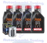 Tagliando Olio Motul 7100 10W30 Per Harley Davidson FLHRSE5 CVO Road King2013