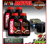 TAGLIANDO OLIO MOTUL 7100 20W50 + FILTRO HARLEY FXSTB Night Train 1999
