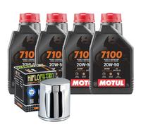 Tagliando Olio Motul 7100 20W50 Per Harley Davidson Heritage Classic 2018>2020