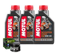 Tagliando Olio Motul Scooter 10W30 Filtro Per YamahaXP500 TMAX TECH MAX 2011