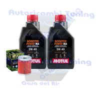 Tagliando Olio Motul Scooter 5W40 Filtro Per Yamaha CP250 Morphous2006>2008