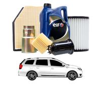 Tagliando per DACIA Logan MCV II 1.2 LPG 55 kw - 4 Lt di ELF + 3 Filtri anno 2013<>2023