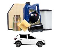 Tagliando per DACIA Sandero II TCe 90 66 kw - 5 Lt di ELF + 3 Filtri anno 2012<>2023