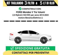 Tagliando per FORD Mondeo V Tre Volumi 2.0 Hybrid 130 kw Benzina/Elettrico 20...
