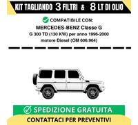 Tagliando per MERCEDES-BENZ G 300 TD 130 kw Diesel 1996-2000 - 8 Lt ...