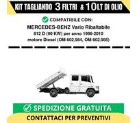Tagliando per MERCEDES-BENZ Vario Ribaltabile 812 D 90 kw Diesel 1996-2010 - ...