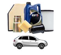 Tagliando per RENAULT Koleos I 2.0 dCi 4x4 110 kw - 8 Lt di ELF + 4 Filtri anno 2008<>2023