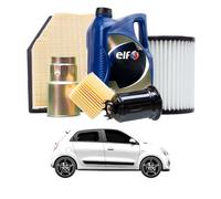 Tagliando per RENAULT Twingo III 1.0 SCe 70 51 kw - 4 Lt di ELF + 3 Filtri anno 2015<>2023