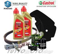 Tagliando PIAGGIO Beverly 125 ie RST 2013 2014 / Olio Castrol 5W40 Trasmissione