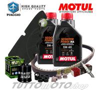 Tagliando PIAGGIO Liberty 125 2V 2009-2013 Kit Olio Motul SCOOTER 5W40 Completo