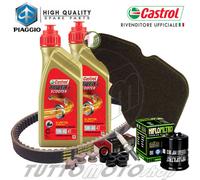 Tagliando PIAGGIO Liberty 125 RST 2004-2011 / Olio Castrol SCOOTER 5W40 Completo