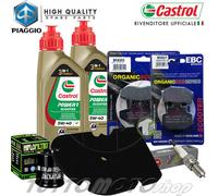 Tagliando PIAGGIO Vespa 300 GTS HPE E4 Super 2019 2020 Kit Olio Castrol Scooter
