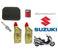TAGLIANDO Suzuki AN/Burgman/250 1998/2002 OLIO CASTROL FILTRO OLIO ARIA CANDELA