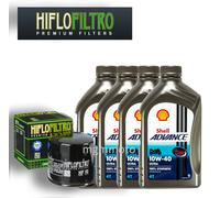 TAGLIANDO TRIUMPH 955 I SPEED TRIPLE SHELL ULTRA ADVANCE 10W40 FILTRO OLIO 2002