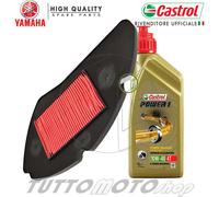 Tagliando YAMAHA MW 125 Tricity E3 2014 2015 2016 / Kit Olio Castrol P1 Filtro