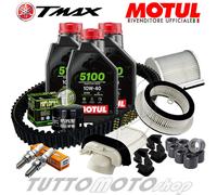 Tagliando YAMAHA T-MAX 500 2004 2005 2006 2007 Kit Olio Motul 5100 TMAX COMPLETO
