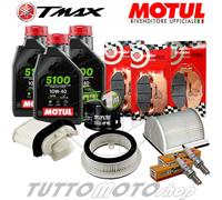 Tagliando YAMAHA T-MAX 500 2004 2005 2006 2007 / Olio Motul + Pastiglie Candele