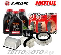 Tagliando YAMAHA T-MAX 500 2005 2006 Olio Motul 7100 + Filtri Pastiglie BREMBO