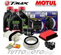 Tagliando YAMAHA T-MAX 500 2008 2009 2010 2011 2012 / Olio Motul 5100 Revisione