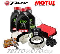 Tagliando YAMAHA T-MAX 500 2009 2010 2011 Olio Motul 5100 + Candele Rulli Filtri
