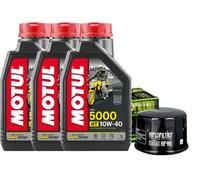 Tagliando YAMAHA T-MAX tmax 500 2001-2011 Olio Motul 5000 10w40 + filtro hiflo