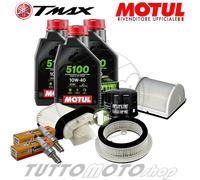 Tagliando YAMAHA TMAX 500 2002 2003 2004 Olio Motul 5100 + Filtri Candele T-MAX