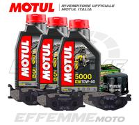Tagliando YAMAHA TMax 500 2004 2005 2006 2007 -Motul 5000 10W40 Filtro Pastiglie