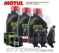 Tagliando YAMAHA TMax 500 2004 2005 2006 2007 -Motul 5100 10W40 Filtro Pastiglie