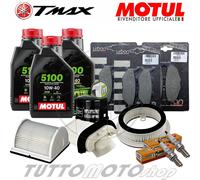 Tagliando YAMAHA TMAX 500 2005 2006 Olio Motul + Filtri Pastiglie Candele T-MAX