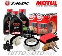 Tagliando YAMAHA TMAX 500 2009 2010 2011 Motul 7100 Filtri Pastiglie Rulli T-MAX
