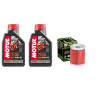 Tagliando YAMAHA X-Max 400 2013-2020 - Motul 7100 10W40+ Filtro olio