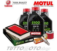 Tagliando YAMAHA XT 600 E 1994 1995 1996 / Kit Olio Motul 5100 + Filtri Candela